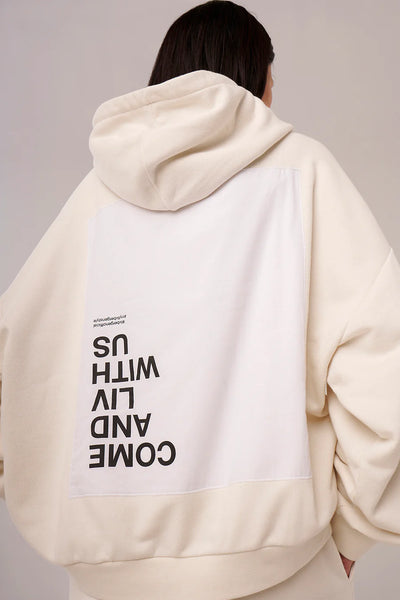 Liv Bergen Hoodie Come offwhite