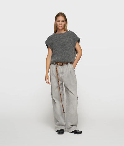 10DAYS - Strickpullunder - BALLOON HAIRY KNIT TOP