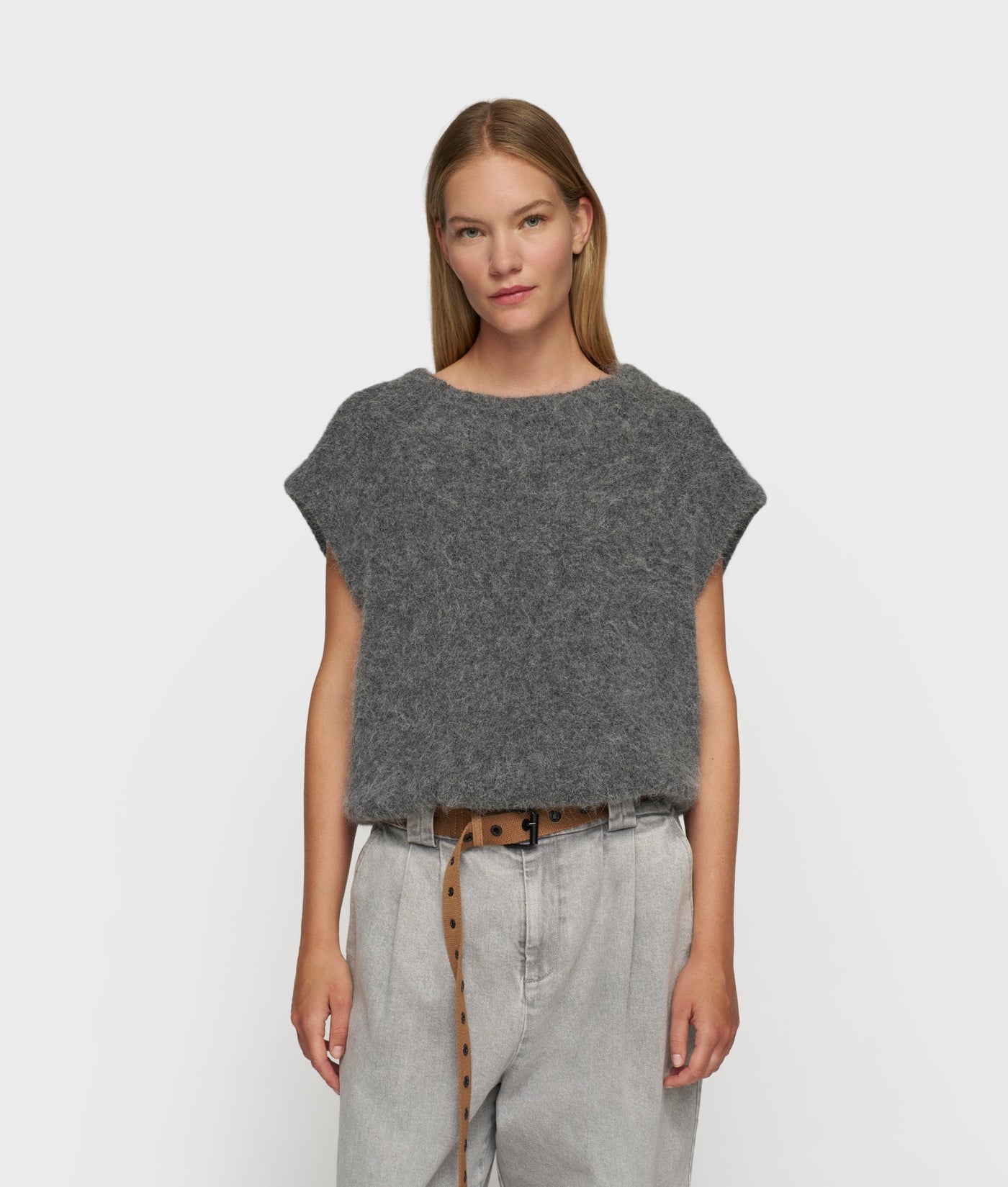 10DAYS - Strickpullunder - BALLOON HAIRY KNIT TOP