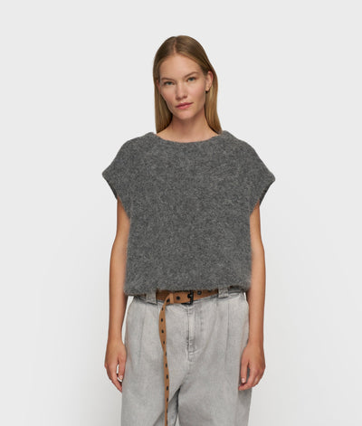 10DAYS - Strickpullunder - BALLOON HAIRY KNIT TOP