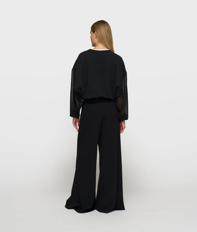 10DAYS Jogginghose - WIDE LEG PANTS CREPE