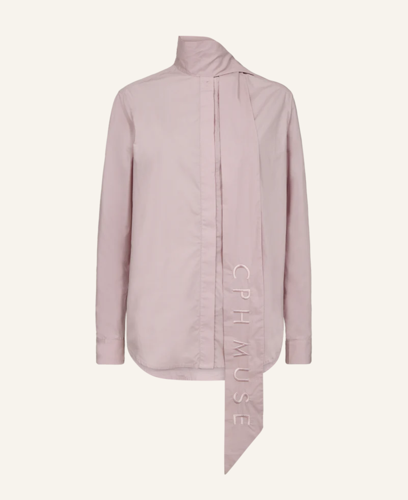 Copenhagen Muse Hemd mit Schaldetail CMPOPLIN