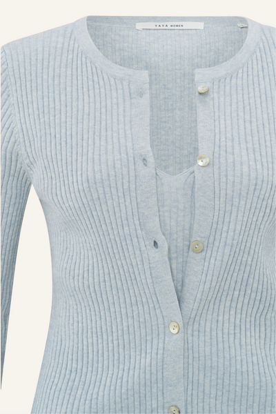 Yaya Cardigan im Lagenlook Grau