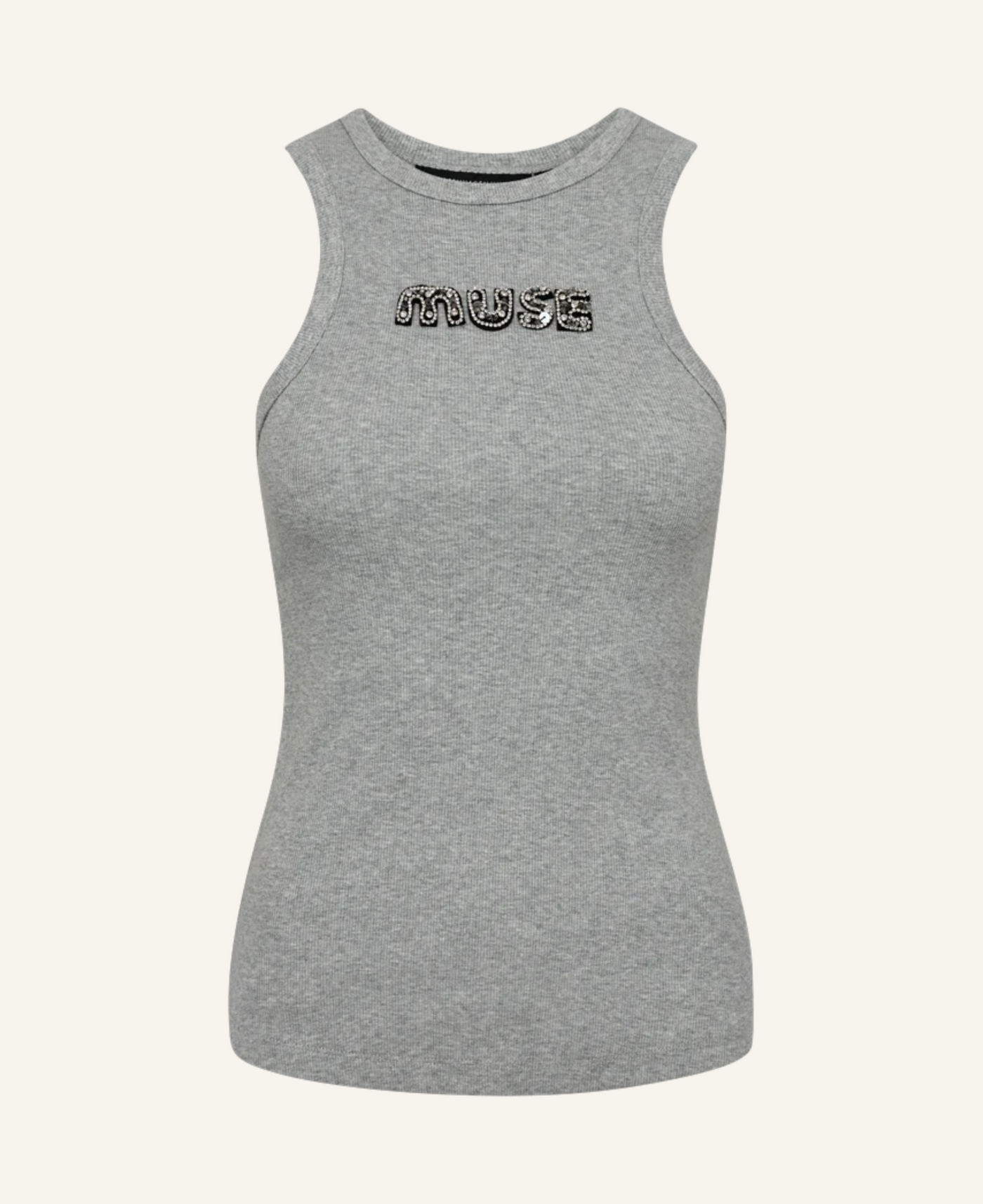 Copenhagen Muse CMSIV Top mit Perlen Grau