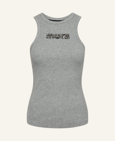 Copenhagen Muse CMSIV Top mit Perlen Grau