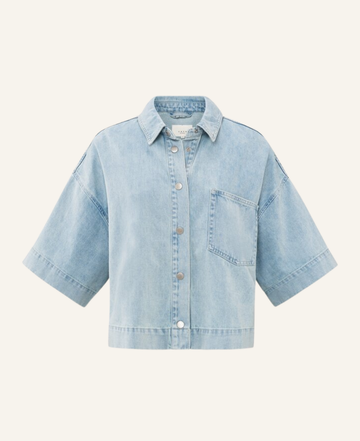 Yaya Cropped Jeanshemd