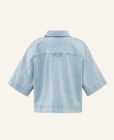 Yaya Cropped Jeanshemd
