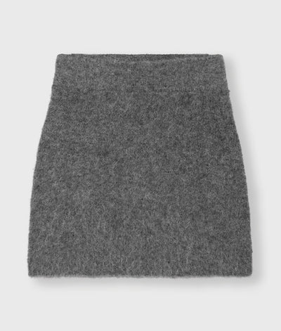10DAYS Rock aus Wollmix - MINI HAIRY KNIT SKIRT