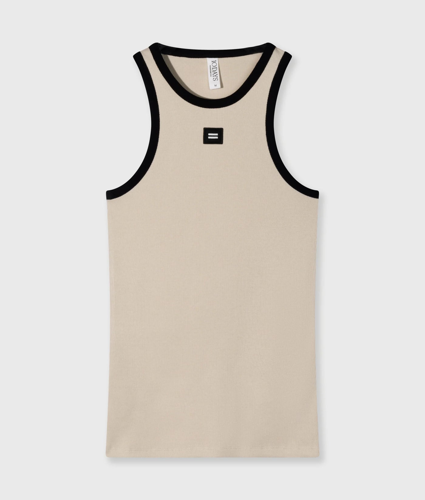 10DAYS Top - TANK TOP RIB CONTRAST