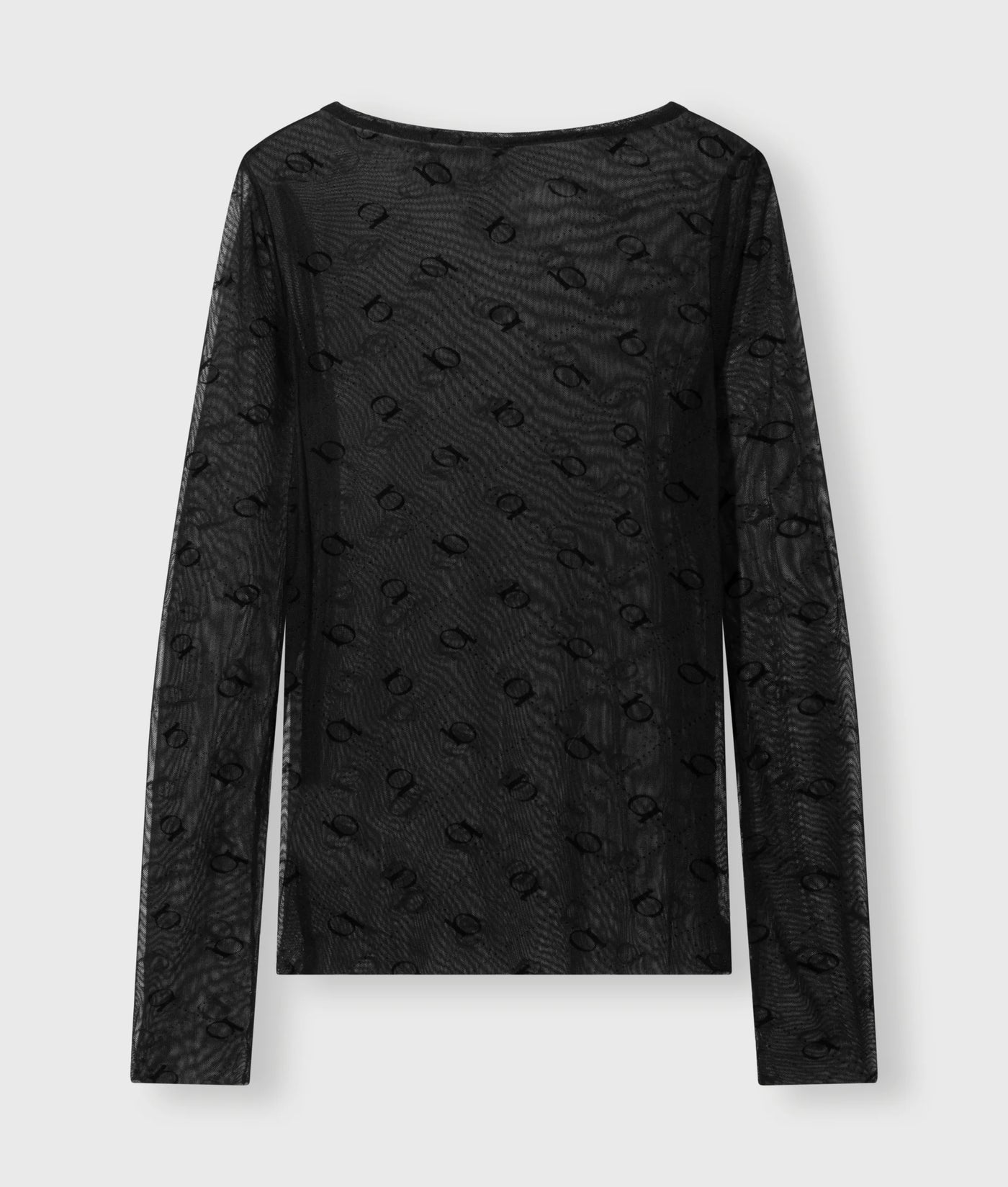 10DAYS Shirt - MESH LONG SLEEVE MONOGRAM