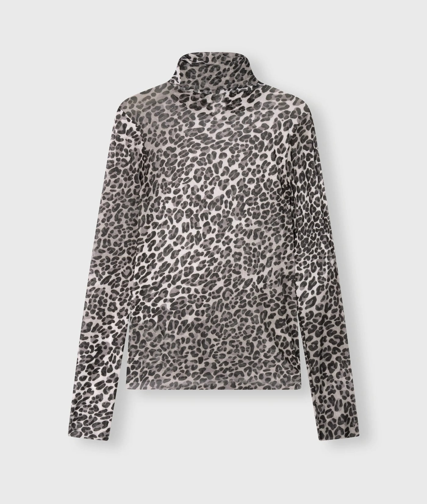 10DAYS Shirt - MESH LONG SLEEVE LEOPARD