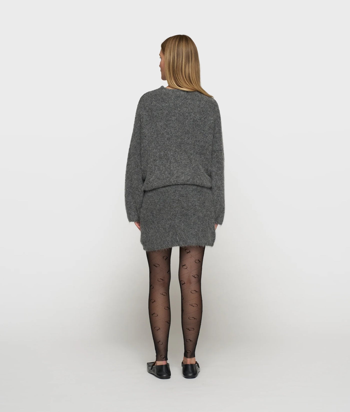 10DAYS Rock aus Wollmix - MINI HAIRY KNIT SKIRT
