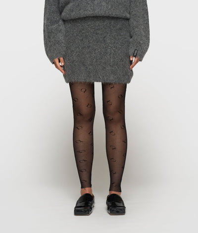 10DAYS Rock aus Wollmix - MINI HAIRY KNIT SKIRT