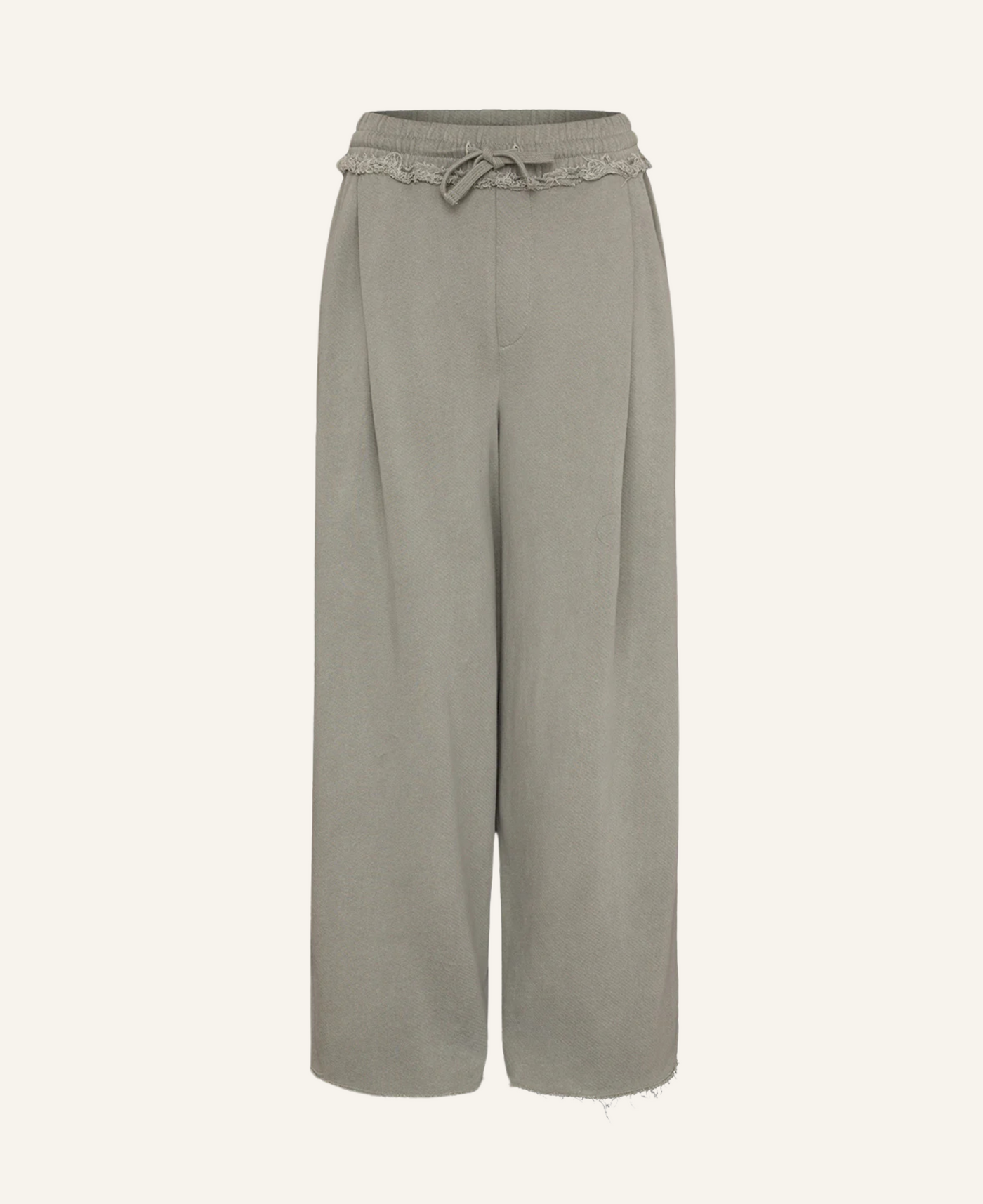 Liv Bergen Sweathose Jordaan organic grün/grau