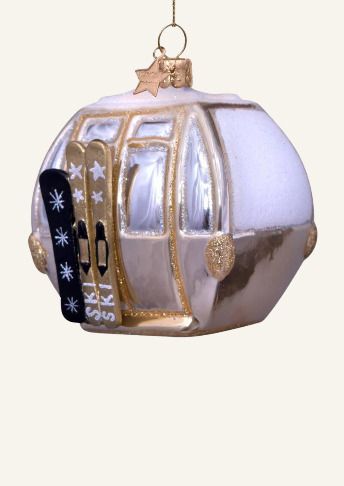 Vondels Baumschmuck Ski-Gondel
