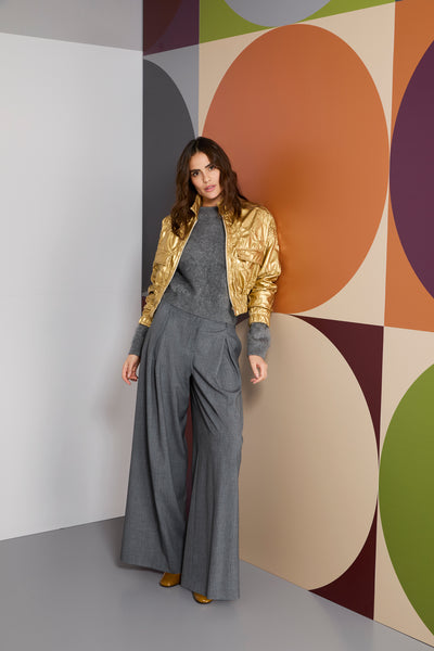 Sem per Lei weite Hose mit Bundfalten