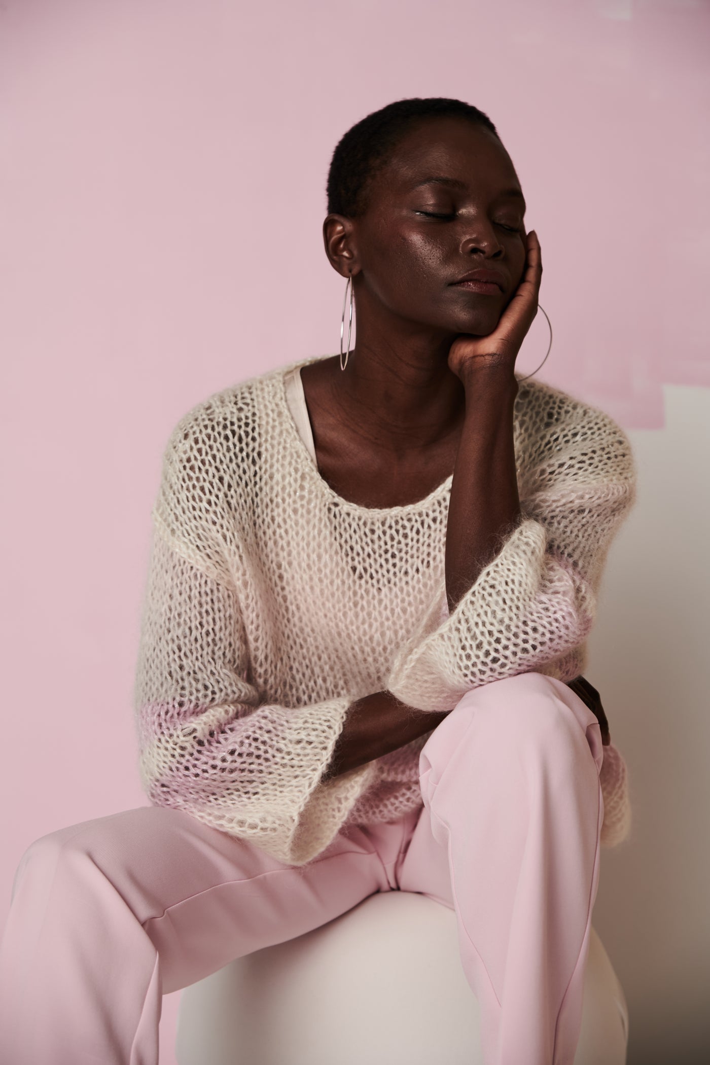 Herzen's Angelegenheit lockerer Strickpullover
