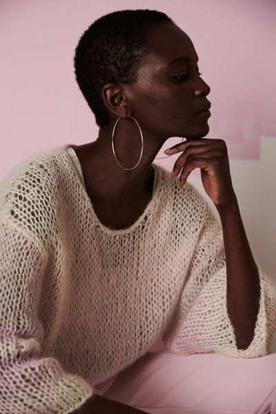 Herzen's Angelegenheit lockerer Strickpullover