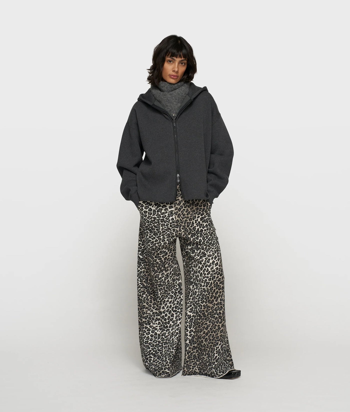 10DAYS Jogginghose - WIDE LEG JOGGER LEOPARD