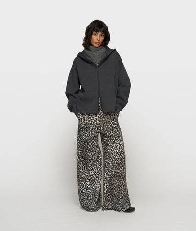 10DAYS Jogginghose - WIDE LEG JOGGER LEOPARD