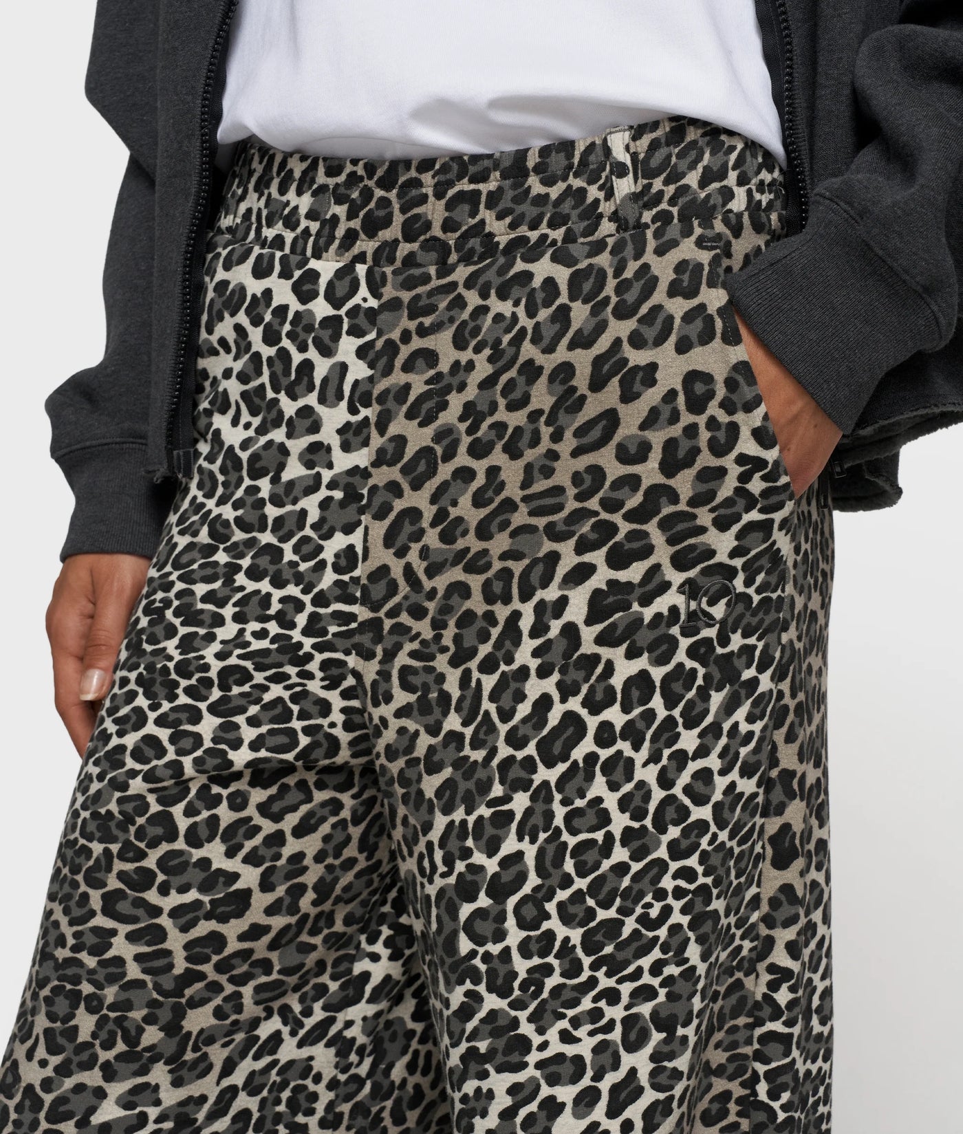 10DAYS Jogginghose - WIDE LEG JOGGER LEOPARD