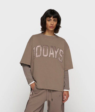 10DAYS - SHORT SLEEVE SWEATER