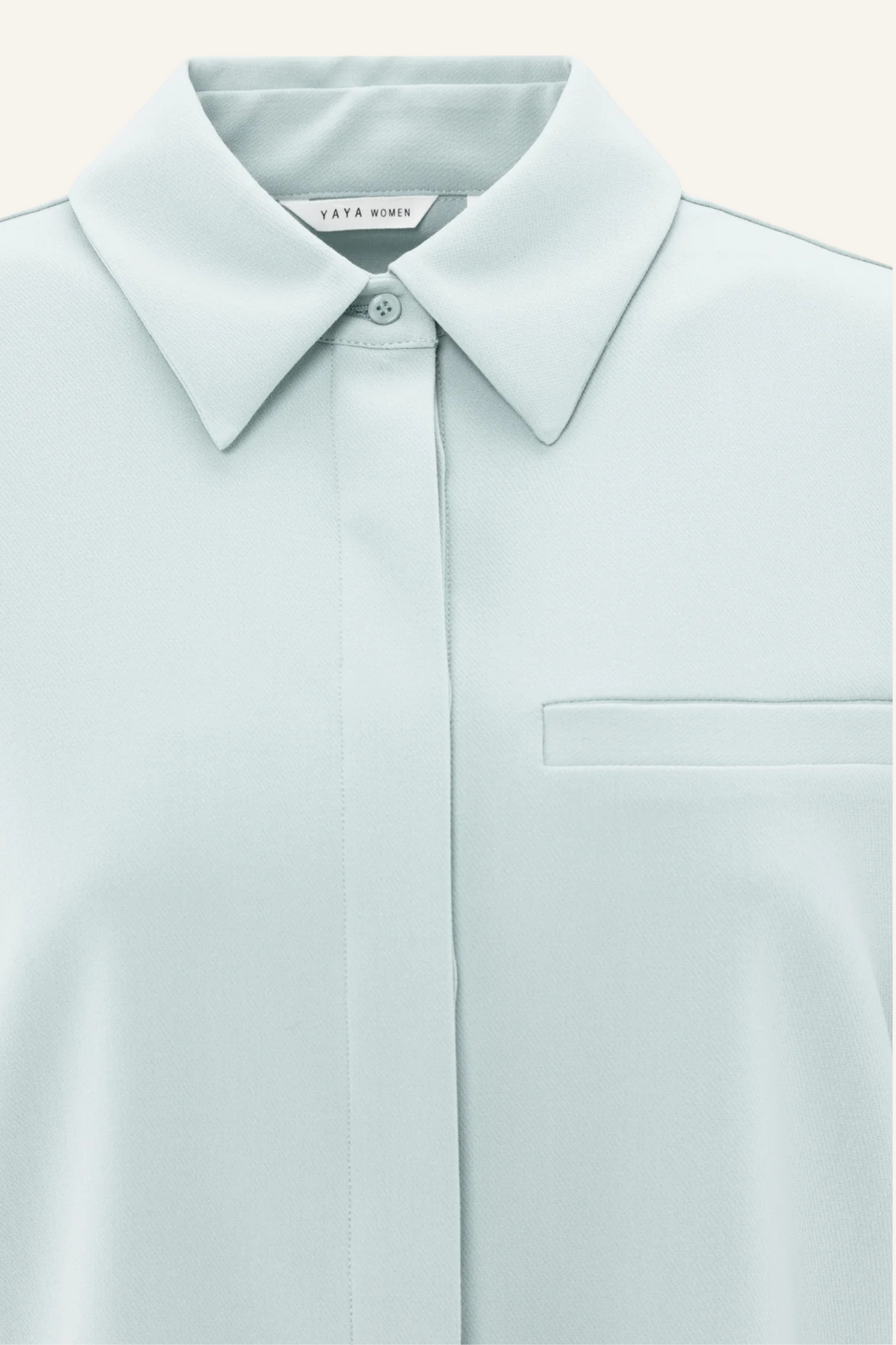 Yaya kurze Bluse mit Brusttaschen