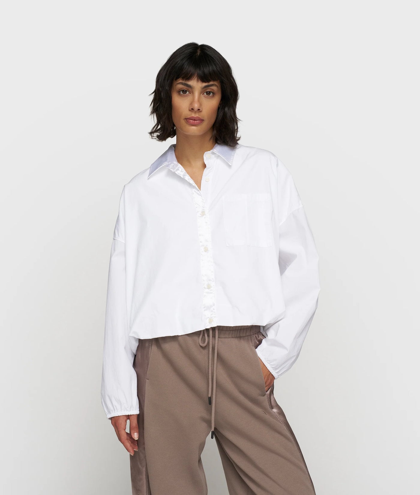 10DAYS Bluse - CROPPED SMOKING BLOUSE