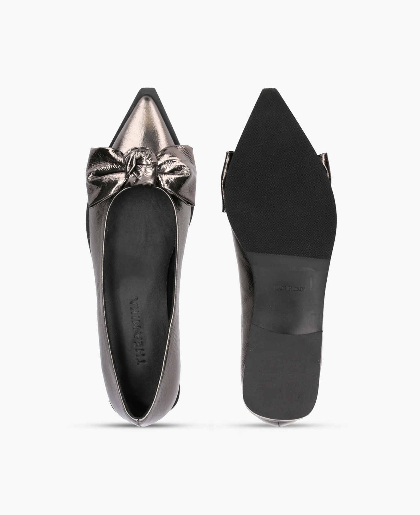 Thea Mika Ballerinas Metallic Schleife