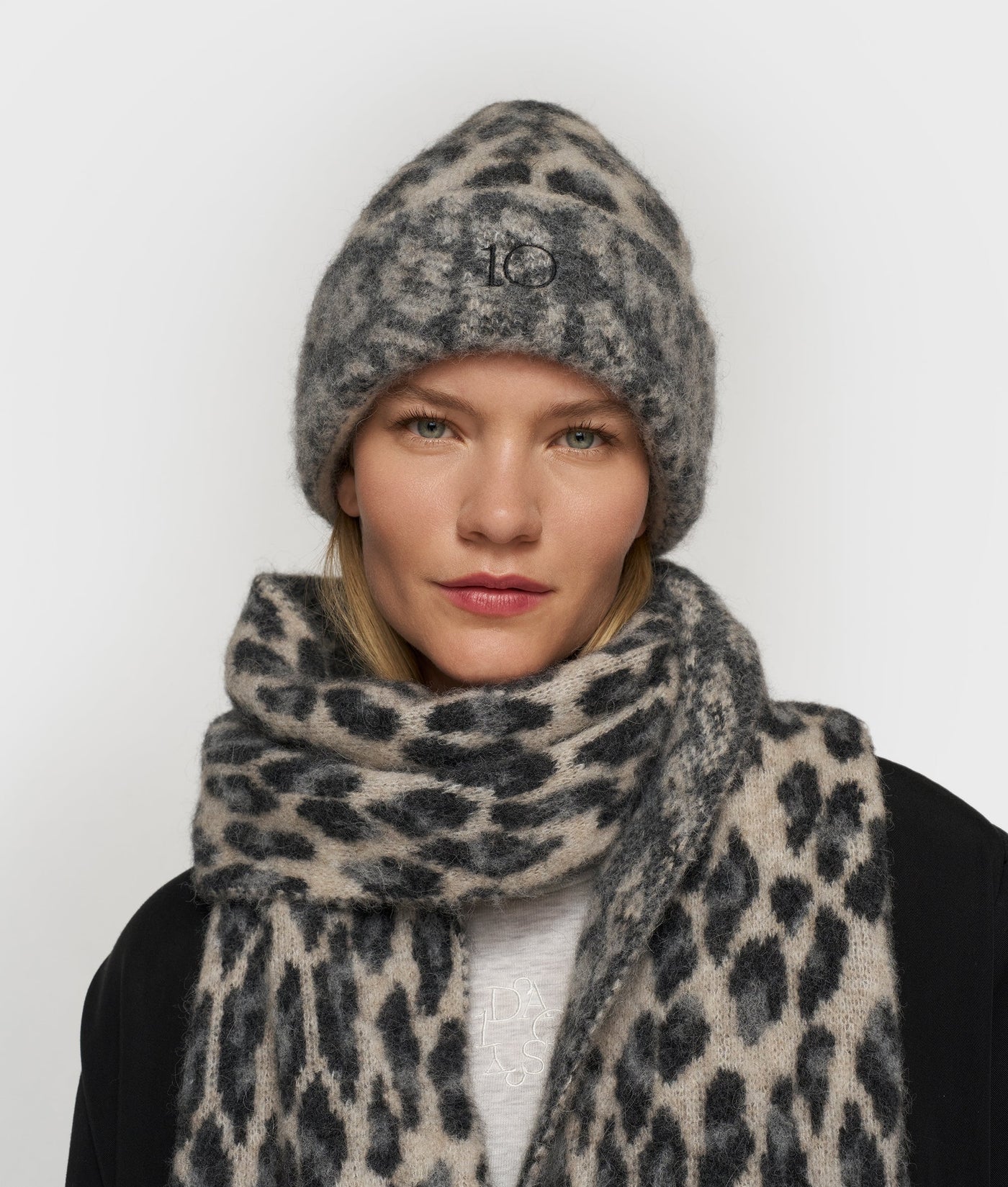 10DAYS Schal knit scarf Leopard