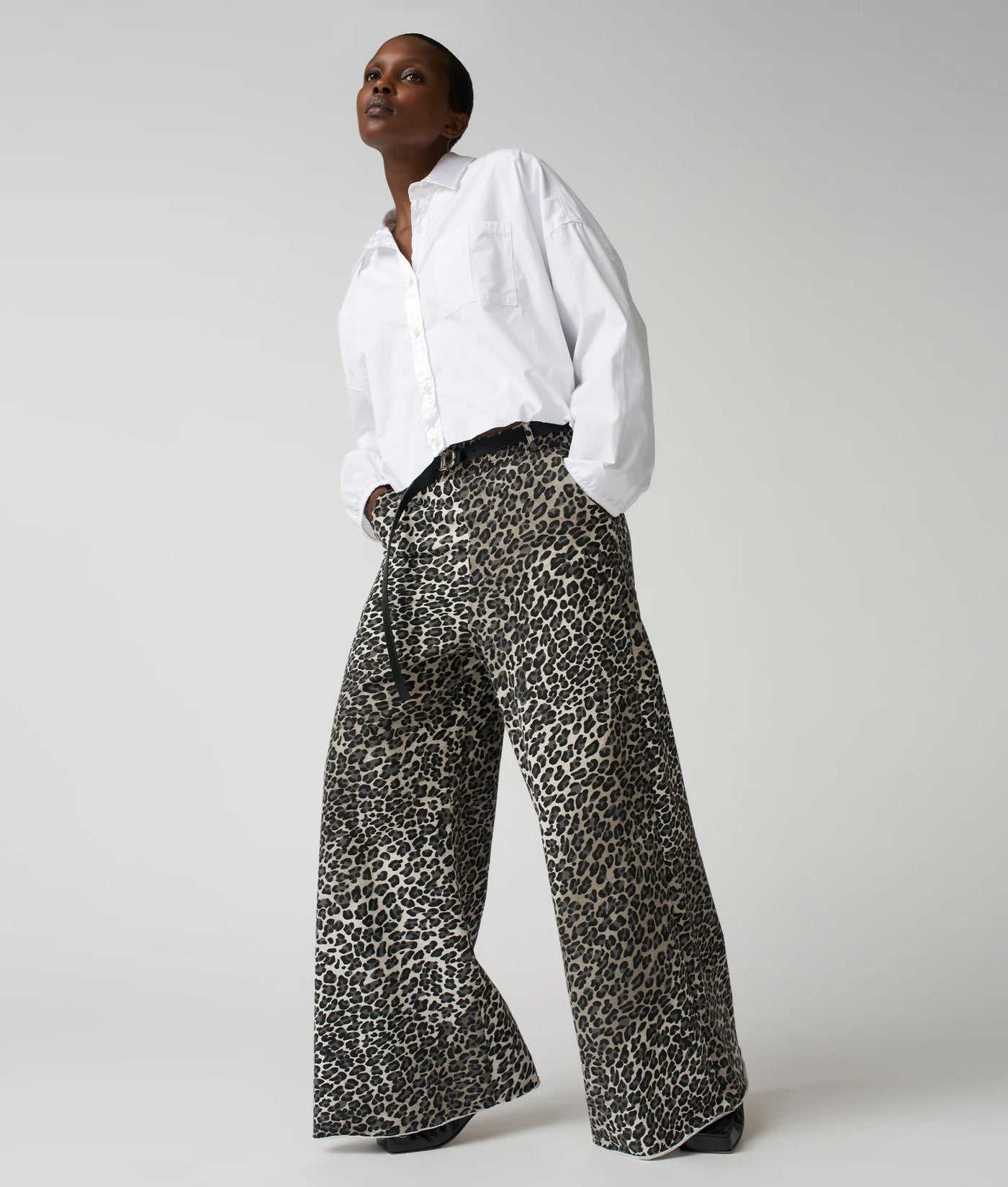 10DAYS Jogginghose - WIDE LEG JOGGER LEOPARD