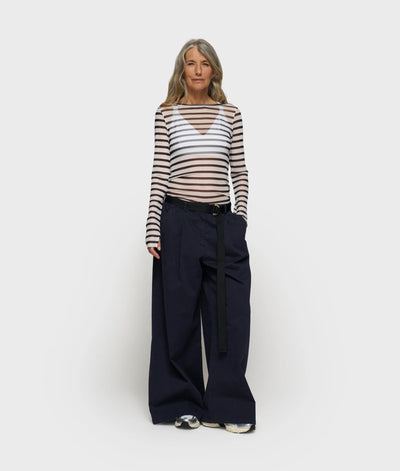 10DAYS Shirt - MESH TEE STRIPES