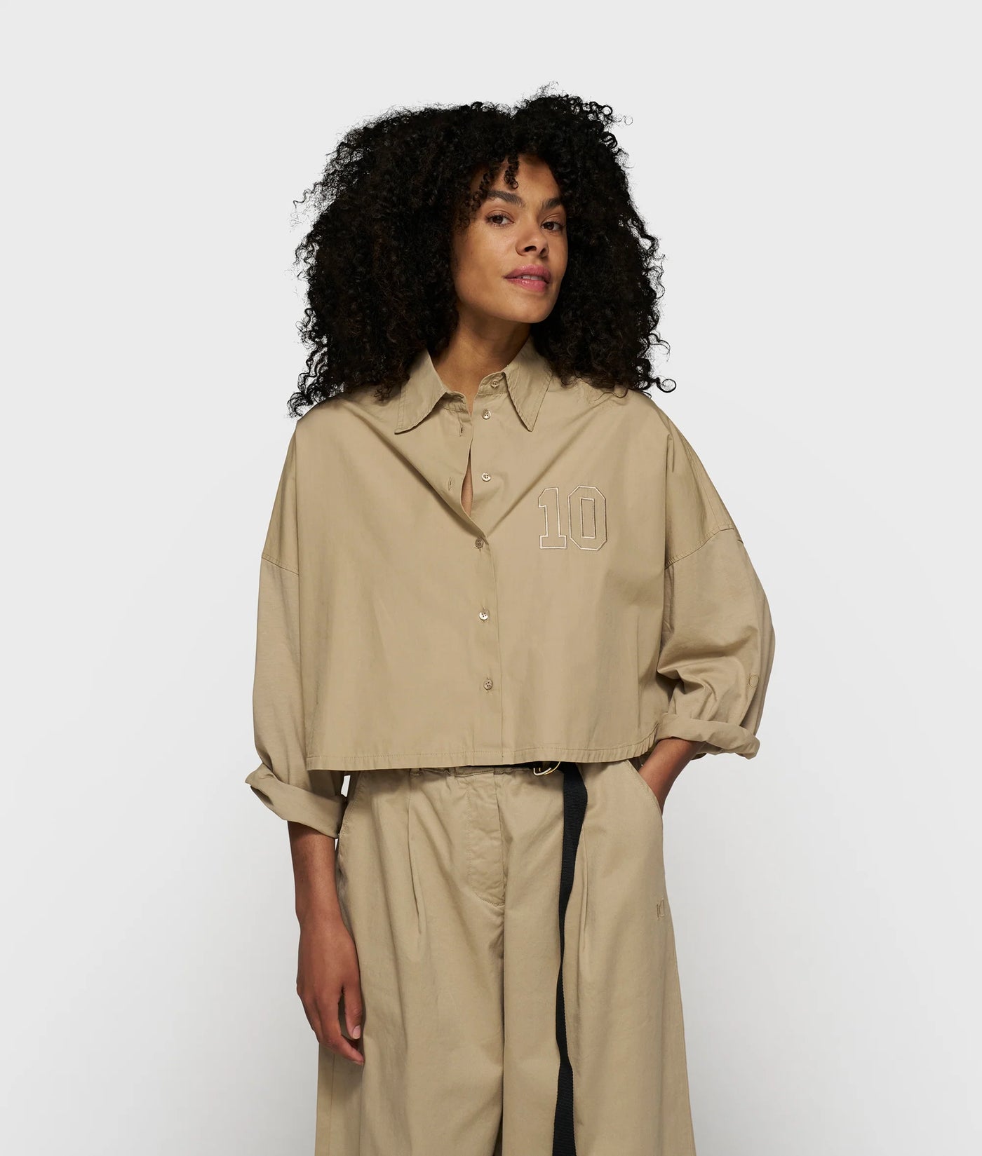10DAYS Hemd - OVERSIZED CROPPED SHIRT