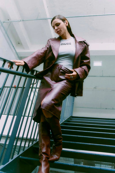 Copenhagen Muse CMSIV Top mit Perlen Grau