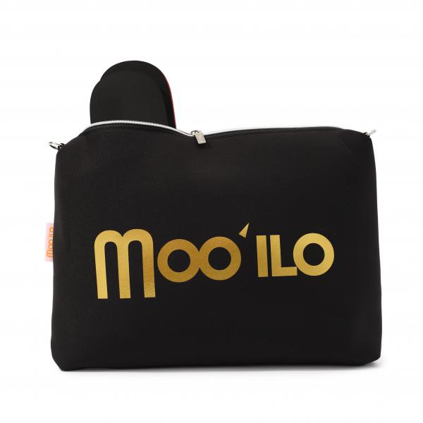 Moo'ilo Sandale mit Strass und Neopren-Clutch