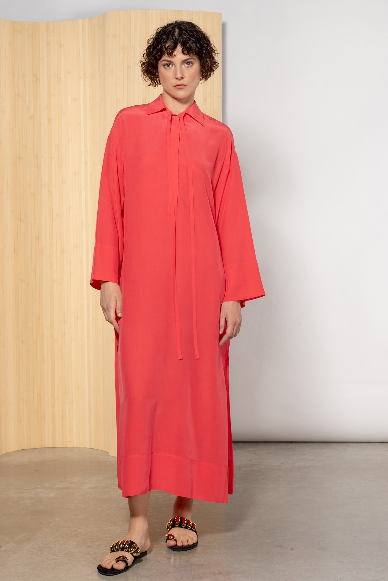 Icona Hemdkleid Rot