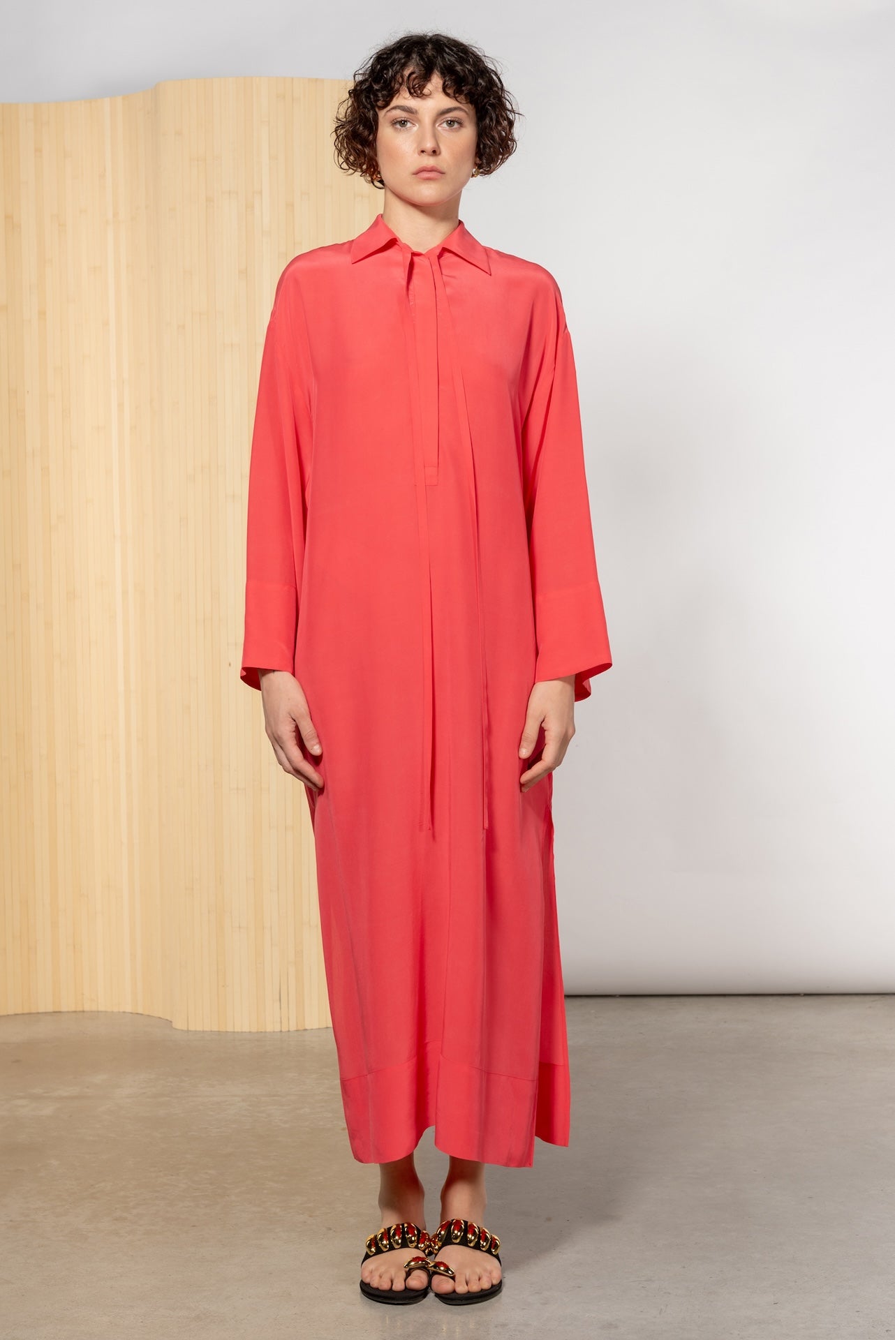 Icona Hemdkleid Rot