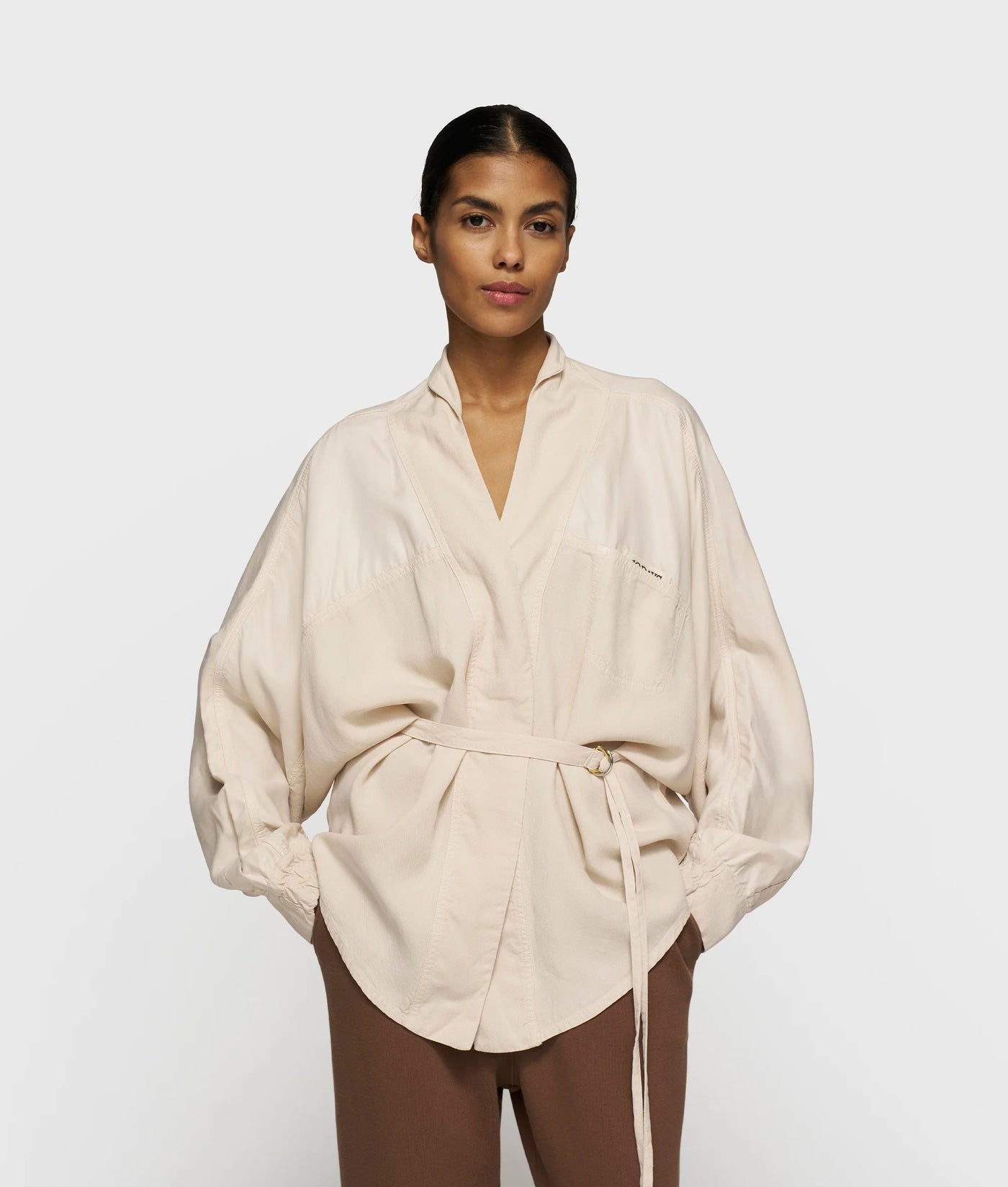 10DAYS Bluse - KIMONO BLOUSE TENCEL