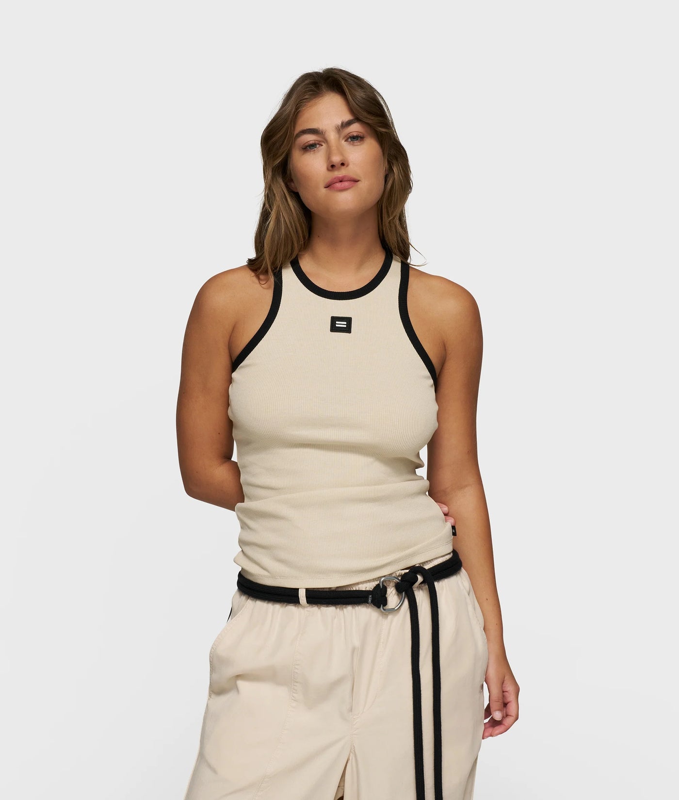 10DAYS Top - TANK TOP RIB CONTRAST