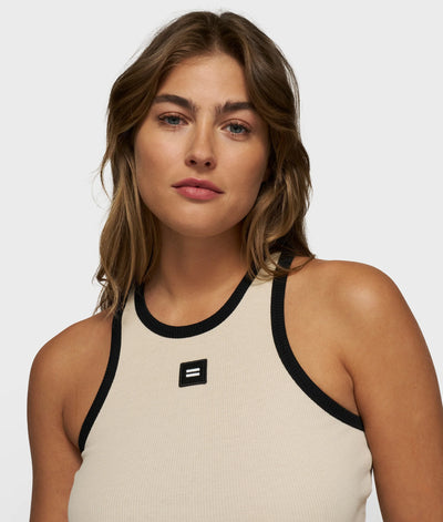 10DAYS Top - TANK TOP RIB CONTRAST