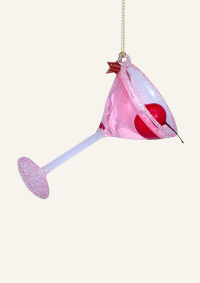 Vondels Baumschmuck Pink Cosmopolitan Cocktail
