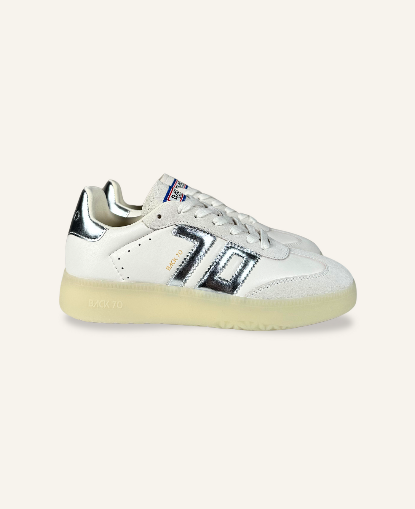 Back 70 Sneaker Boston A11 white ice metallic silver