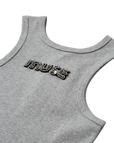 Copenhagen Muse CMSIV Top mit Perlen Grau