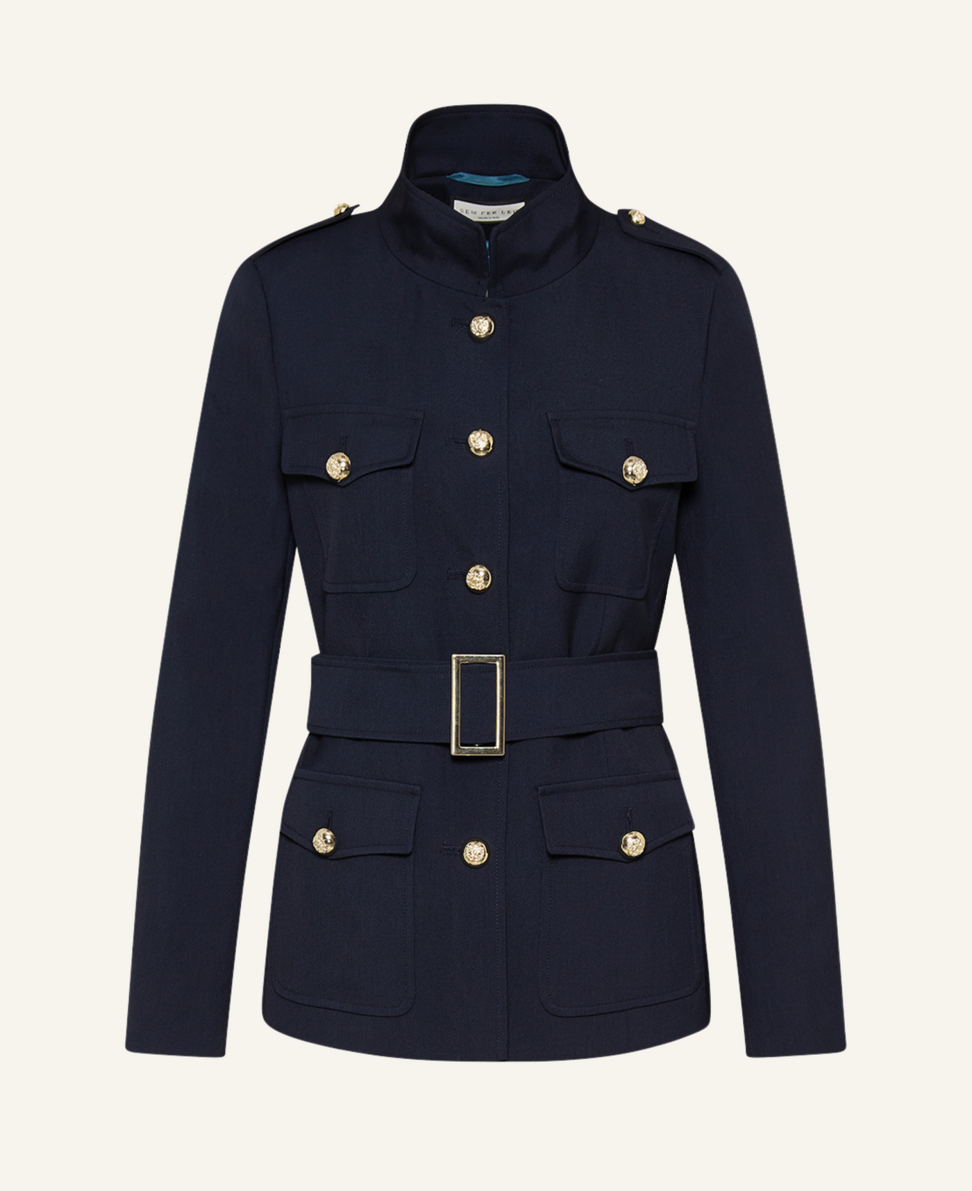 Sem Per Lei Jacke mit Gürtel