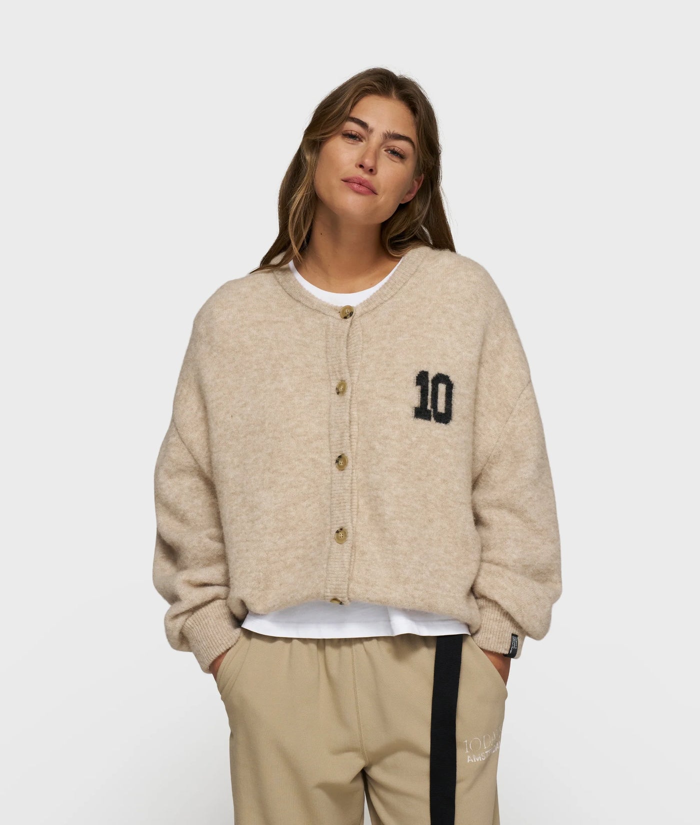 10DAYS Strickjacke - SOFT BASEBALL KNIT CARDIGAN