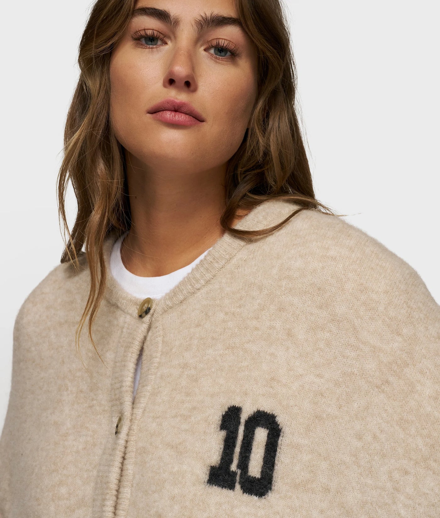 10DAYS Strickjacke - SOFT BASEBALL KNIT CARDIGAN