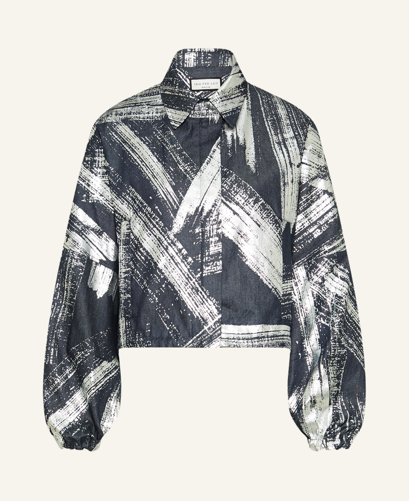 Sem per Lei Jeans Blouson Silber