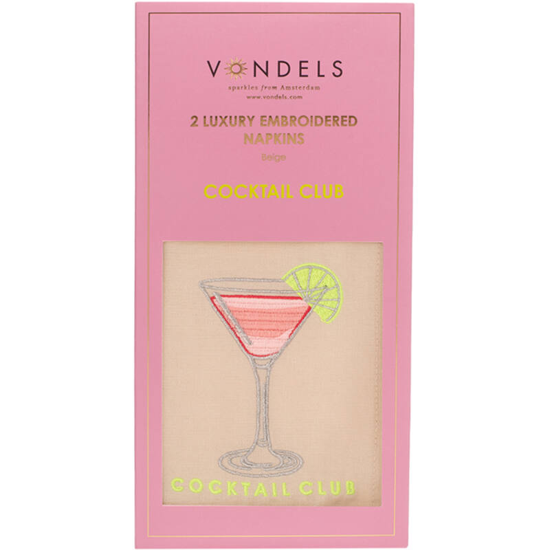 Vondels Stoffservietten COCKTAIL CLUB