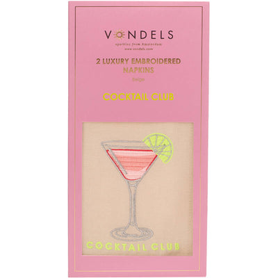 Vondels Stoffservietten COCKTAIL CLUB