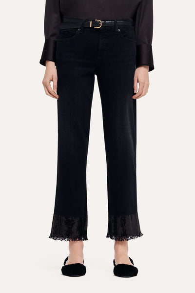 Cambio Jeans Paris mit Paillettensaum